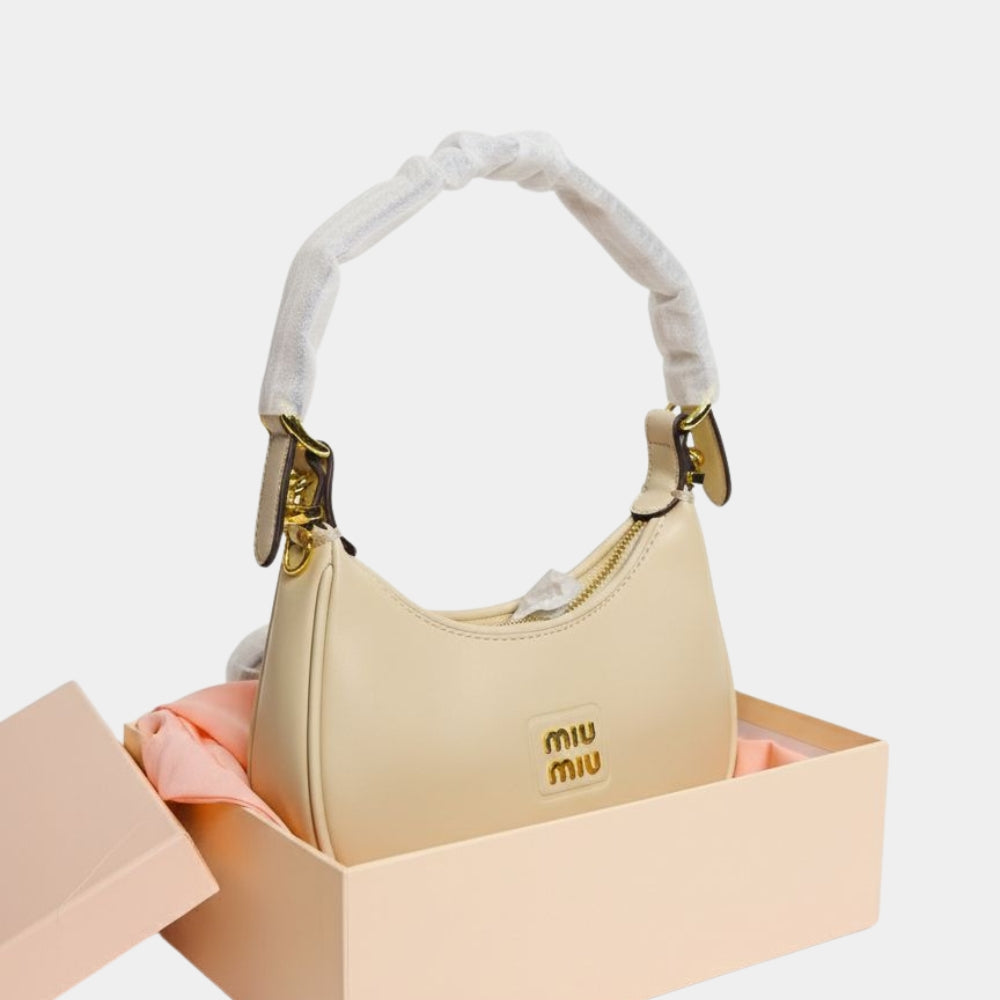 Leather Hobo Bag With Strap