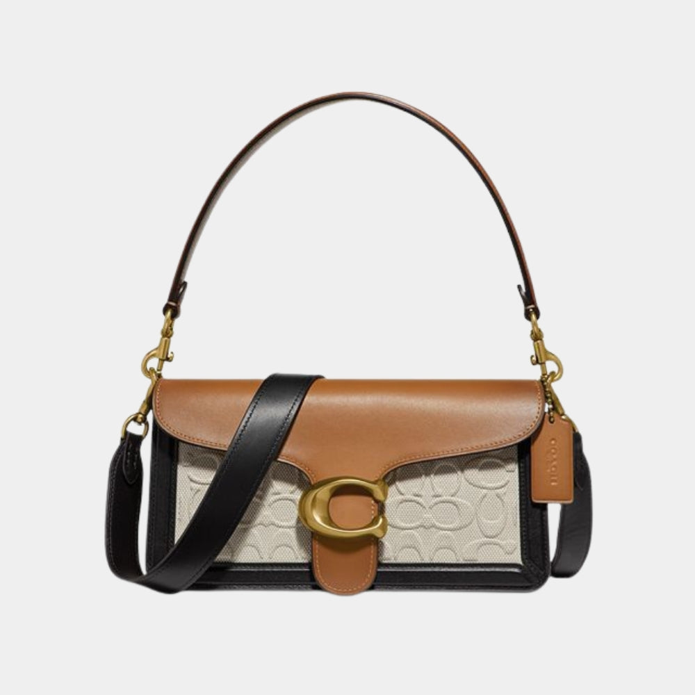 Tabby Shoulder Bag Blocked Signature Canvas