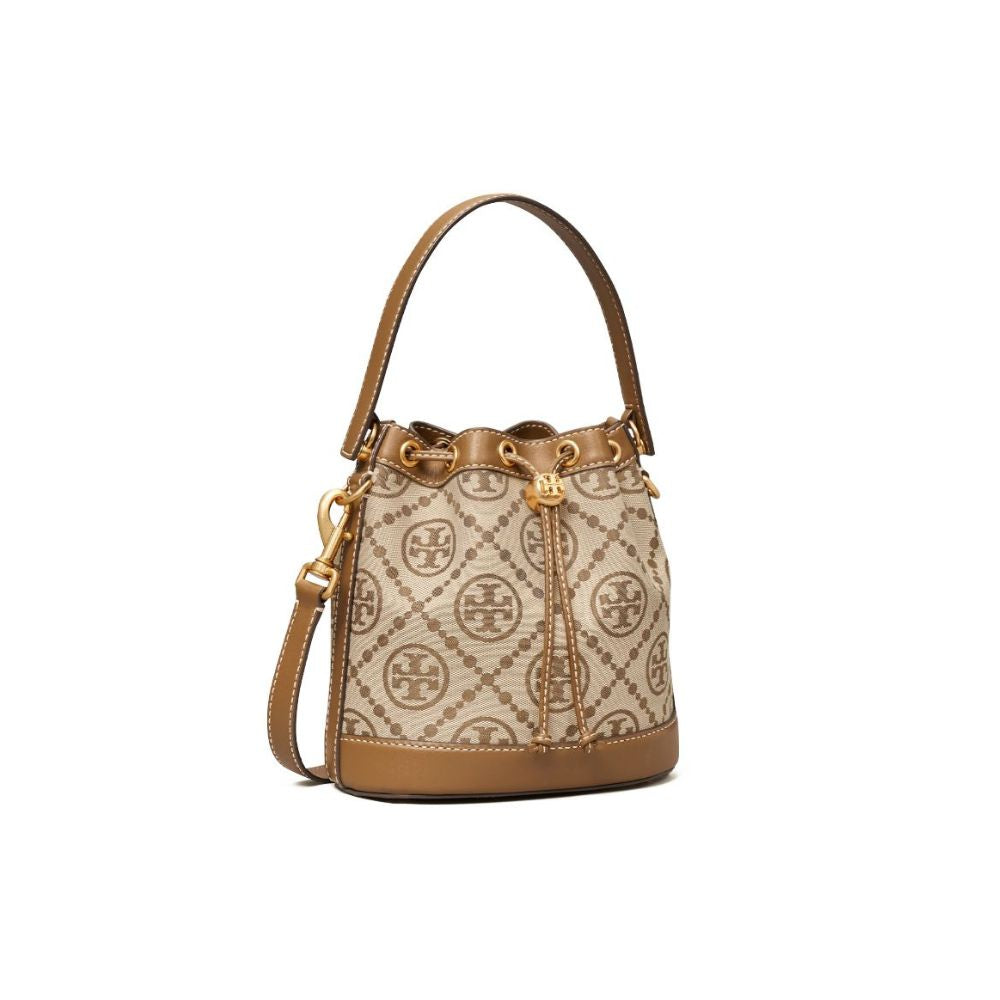 T Monogram Jacquard Bucket Bag