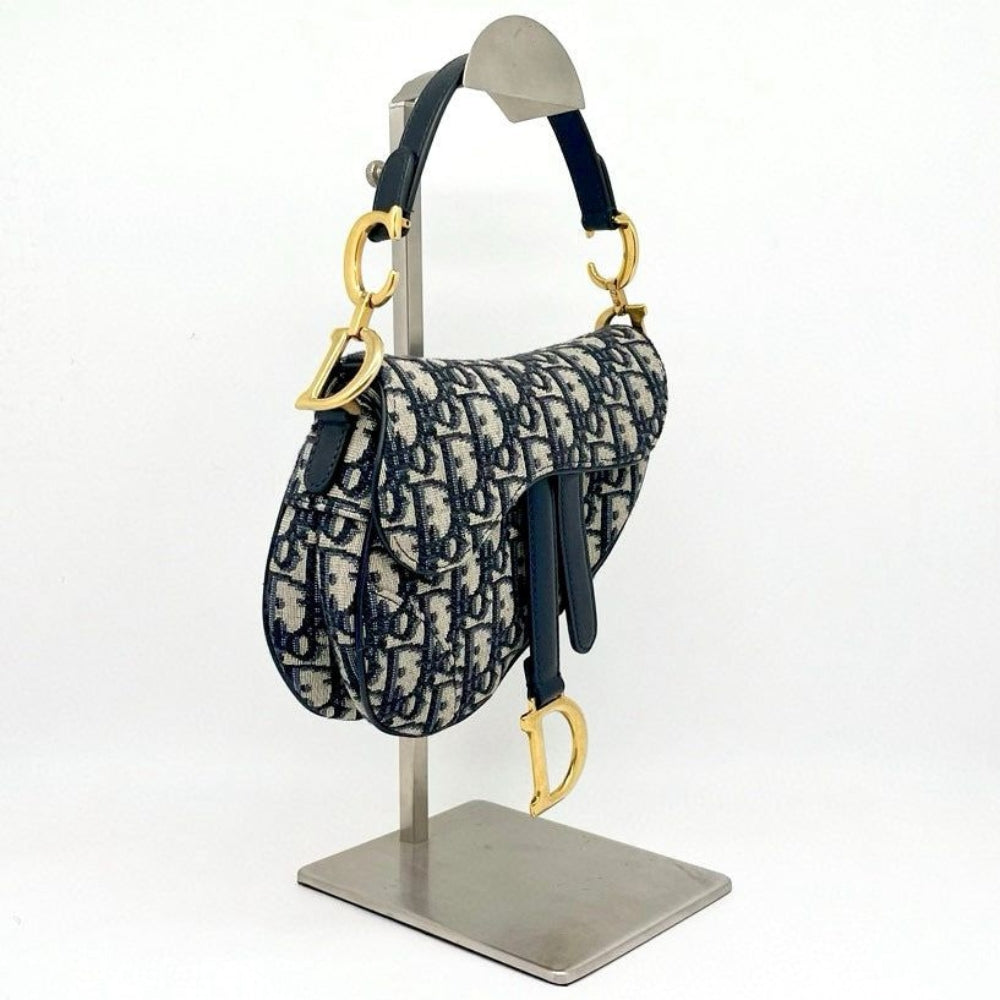 Saddle Bag Blue Oblique Jacquard